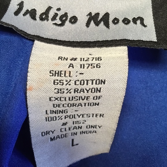 Indigo Moon wearable art jacket. - Picture 4 of 5